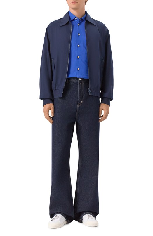 Хлопковая сорочка Kiton UMCNERH08837 Синий  UMCNERH08837 Фото 2