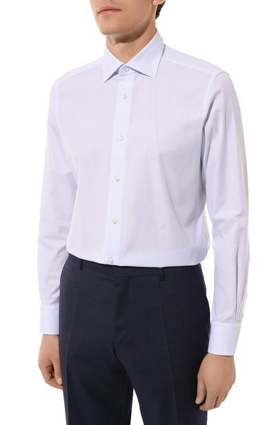 Хлопковая сорочка ZEGNA, арт. 701039A7/9MS0JI, фото 4
