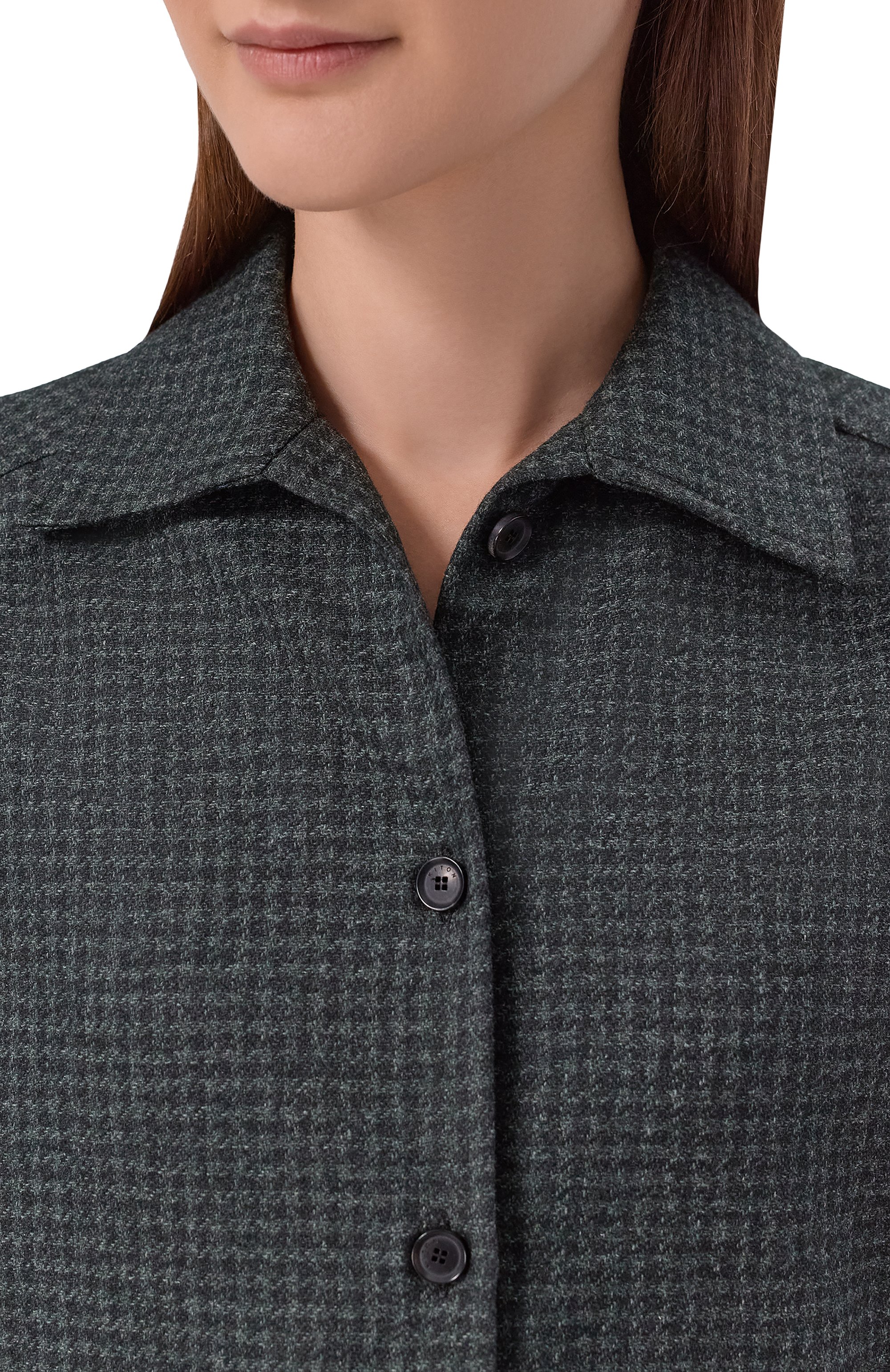 Рубашка из шерсти и хлопка KITON, арт. D50429K0154I, фото 5