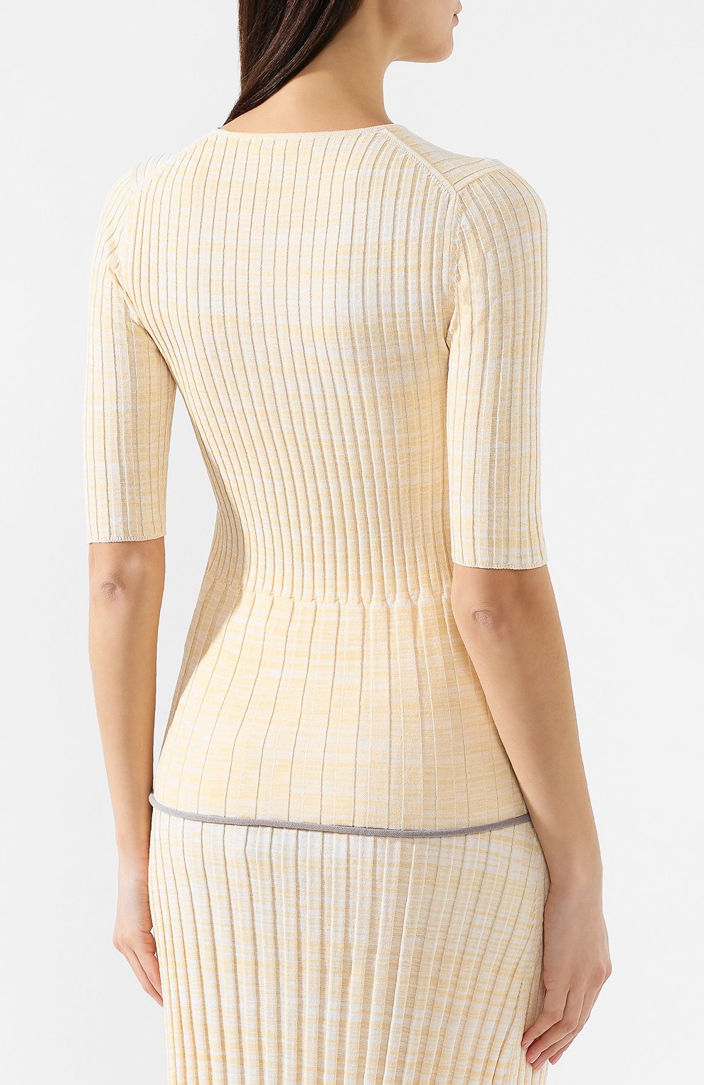 Хлопковый топ JIL SANDER NAVY, арт. JNWM7536C/JMY2401E, фото 4