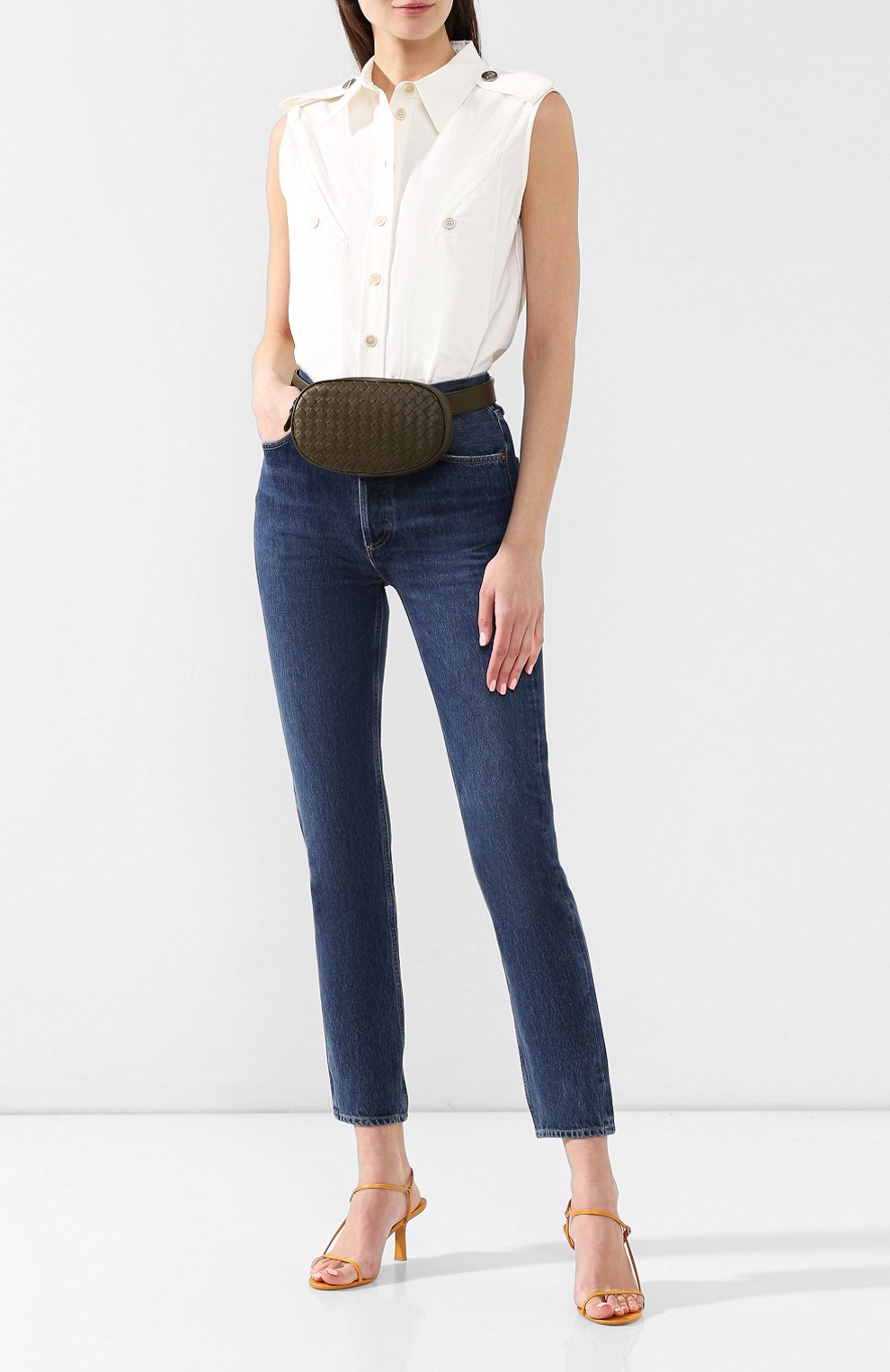 Поясная сумка из кожи BOTTEGA VENETA, арт. 563906/V00AD, фото 2