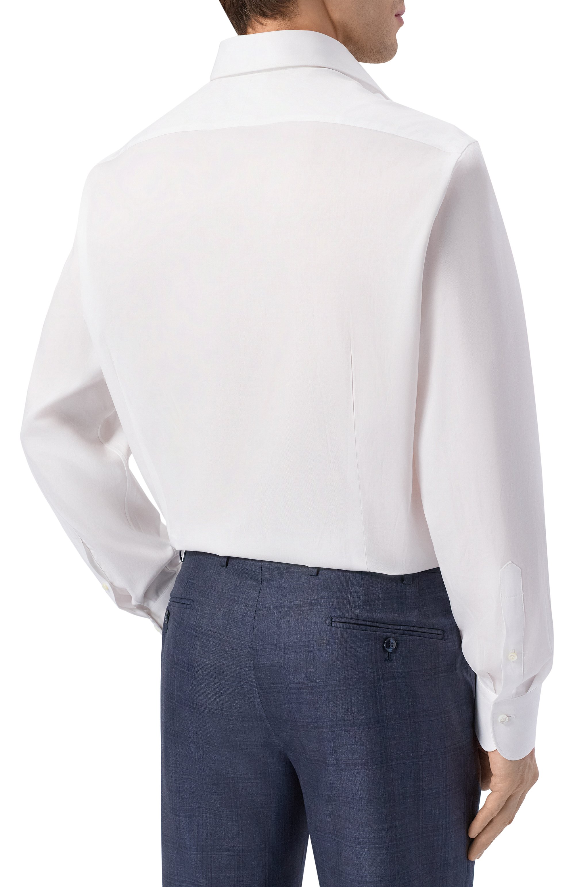 Хлопковая сорочка VAN LAACK белого цвета по цене 29950 руб., арт. VL-MIVARA-TF/150290, фото 4 Хлопковая сорочка VAN LAACK, арт. VL-MIVARA-TF/150290, фото 4