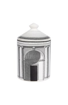 Ароматическая свеча se poi architettura FORNASETTI черно-белого цвета, арт. FPSM419X-IM | Фото 1 (Региональные ограничения белый список (Axapta Mercury): Не проставлено; Нос: Не проставлено; Ограничения доставки: flammable, fragile-2)