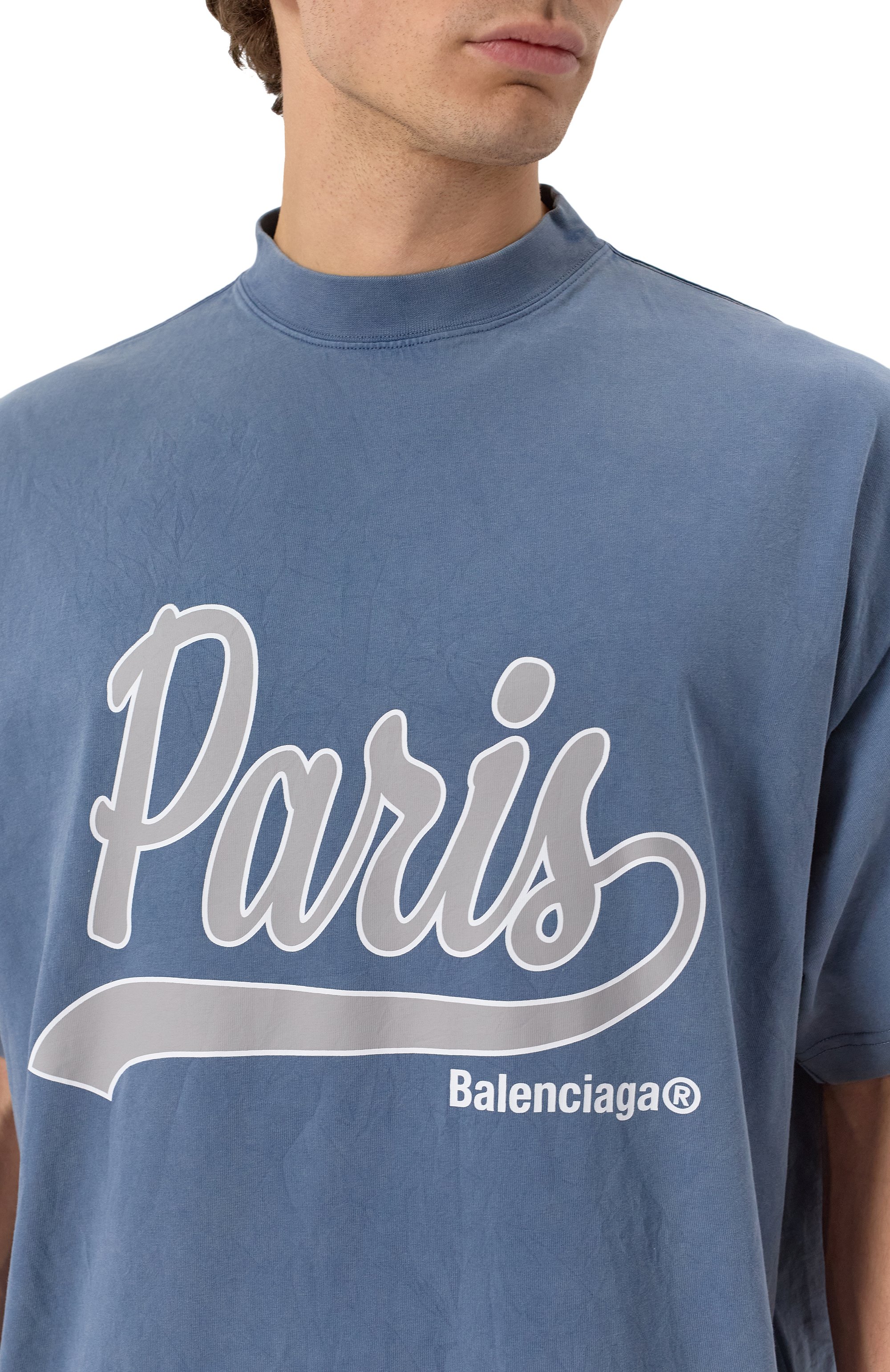 Хлопковая футболка BALENCIAGA, арт. 787349/TRVM1, фото 5