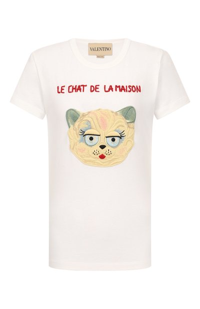 Женская хлопковая футболка VALENTINO, арт. 7B3MG25J/9LD