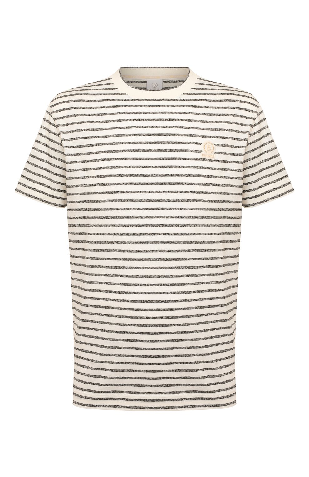 Хлопковая футболка BOGNER кремового цвета по цене 19550 руб., арт. 58147403, фото 1 Хлопковая футболка BOGNER, арт. 58147403, фото 1