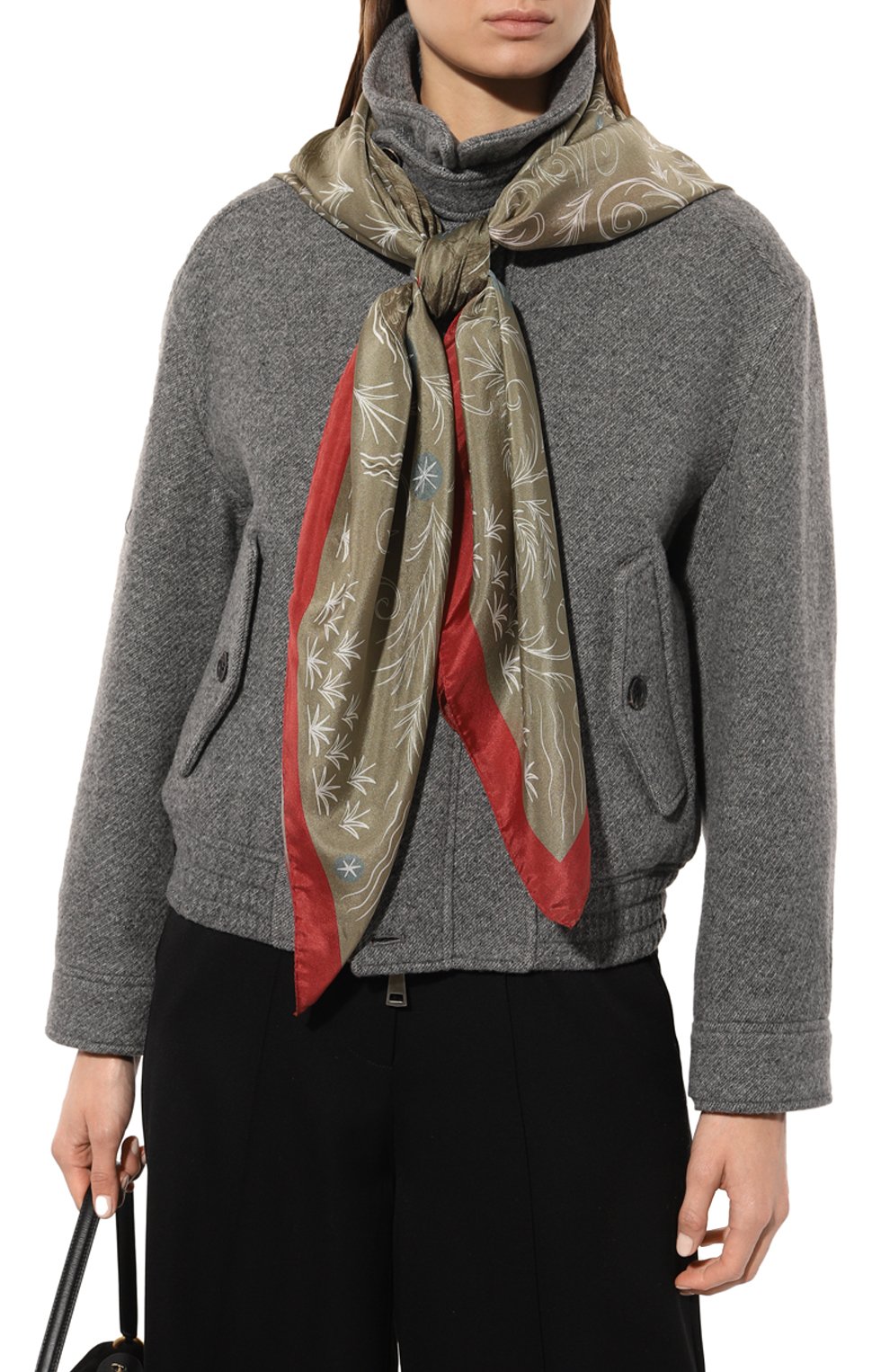 Шелковый платок дракон GOURJI, арт. T27DRBE7R, фото 3