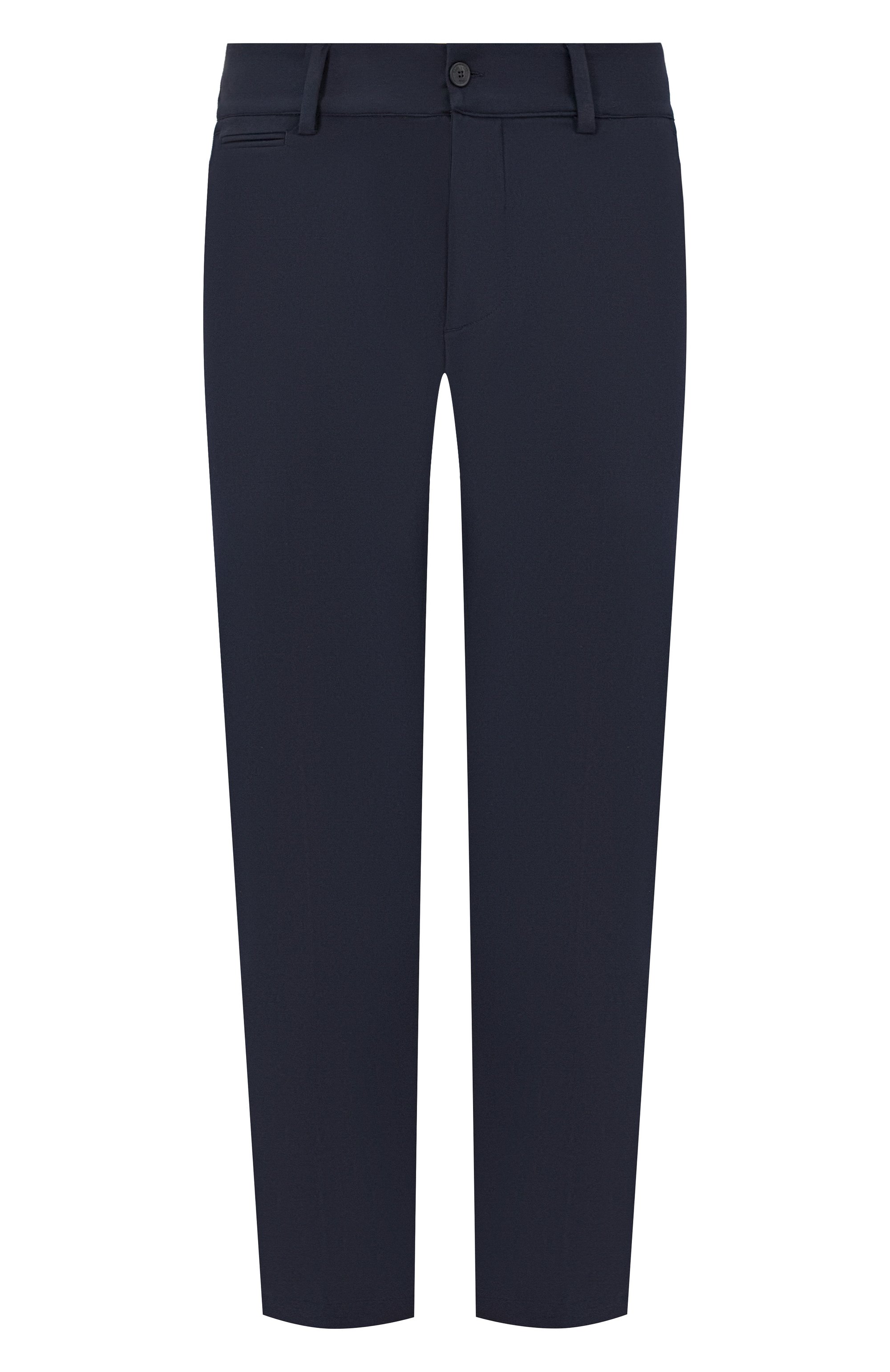 Брюки TRUSSARDI темно-синего цвета по цене 29300 руб., арт. P021M000101N, фото 1 Брюки TRUSSARDI, арт. P021M000101N, фото 1