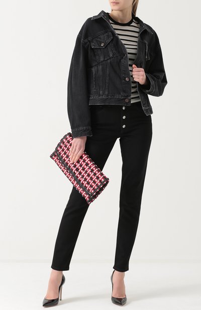 Джинсовая куртка свободного кроя с потертостями BALENCIAGA, арт. 482125/TUE14, фото 2