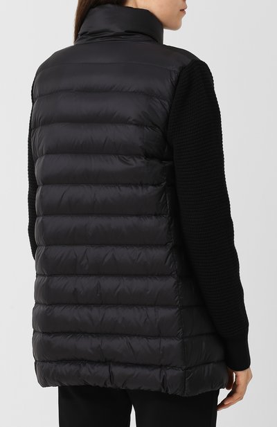 Пуховая куртка с воротником-стойкой MONCLER черного цвета по цене 56500 руб., арт. D2-093-94905-00-98124, фото 4 Пуховая куртка с воротником-стойкой MONCLER, арт. D2-093-94905-00-98124, фото 4