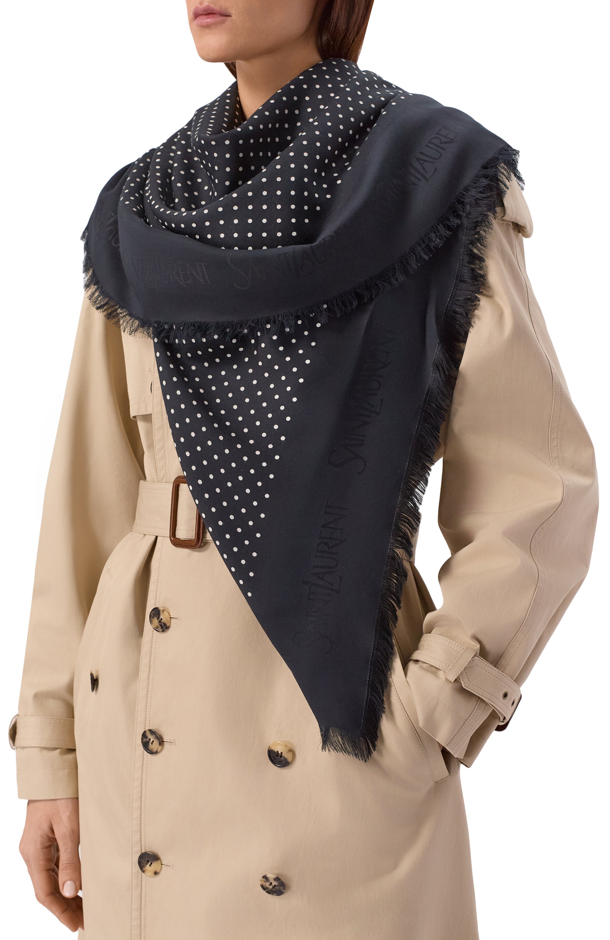 Шаль SAINT LAURENT, арт. 782535/3YP55, фото 2