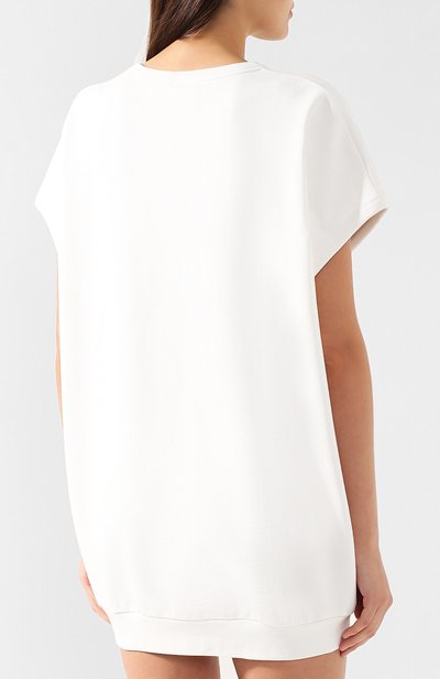 Хлопковое платье DRIES VAN NOTEN белого цвета по цене 13750 руб., арт. 191-31156-7617, фото 4 Хлопковое платье DRIES VAN NOTEN, арт. 191-31156-7617, фото 4