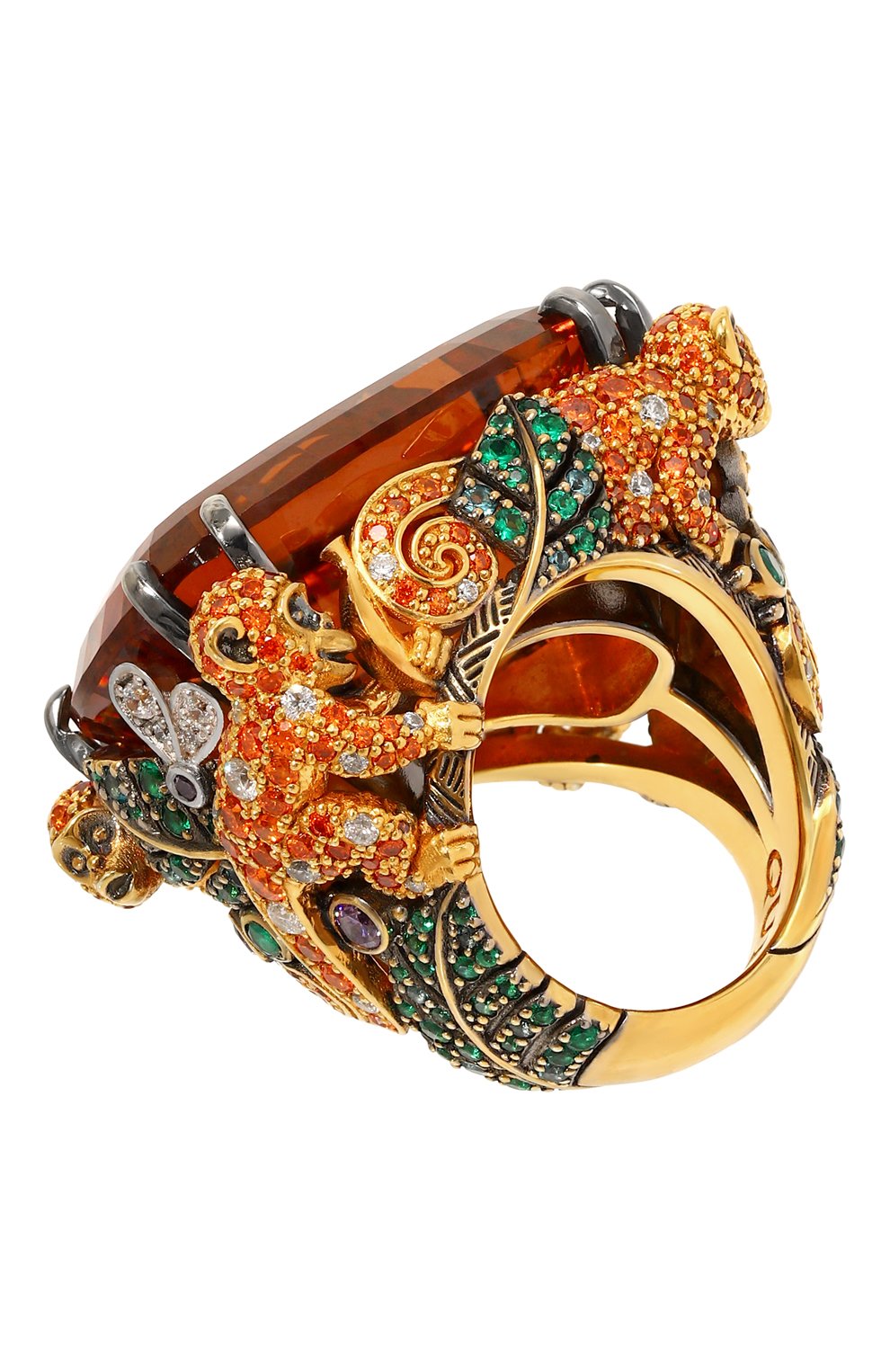 Кольцо QUEENSBEE оранжевого цвета по цене 221760 руб., арт. 102426, фото 3 Кольцо QUEENSBEE, арт. 102426, фото 3