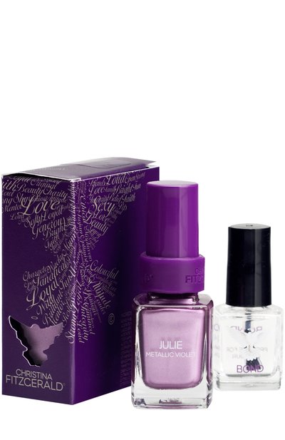 Женский лак для ногтей \фиолетовый металл\" julie metallic violet + bond" CHRISTINA FITZGERALD, арт. 9333381000736