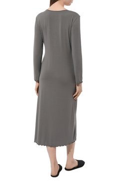 Женская �сорочка из вискозы EVA B.BITZER серого цвета, арт. 23301276 | Фото 4 (Материал сплава: Проставлено; Нос: Не проставлено; Материал внешний: Вискоза)