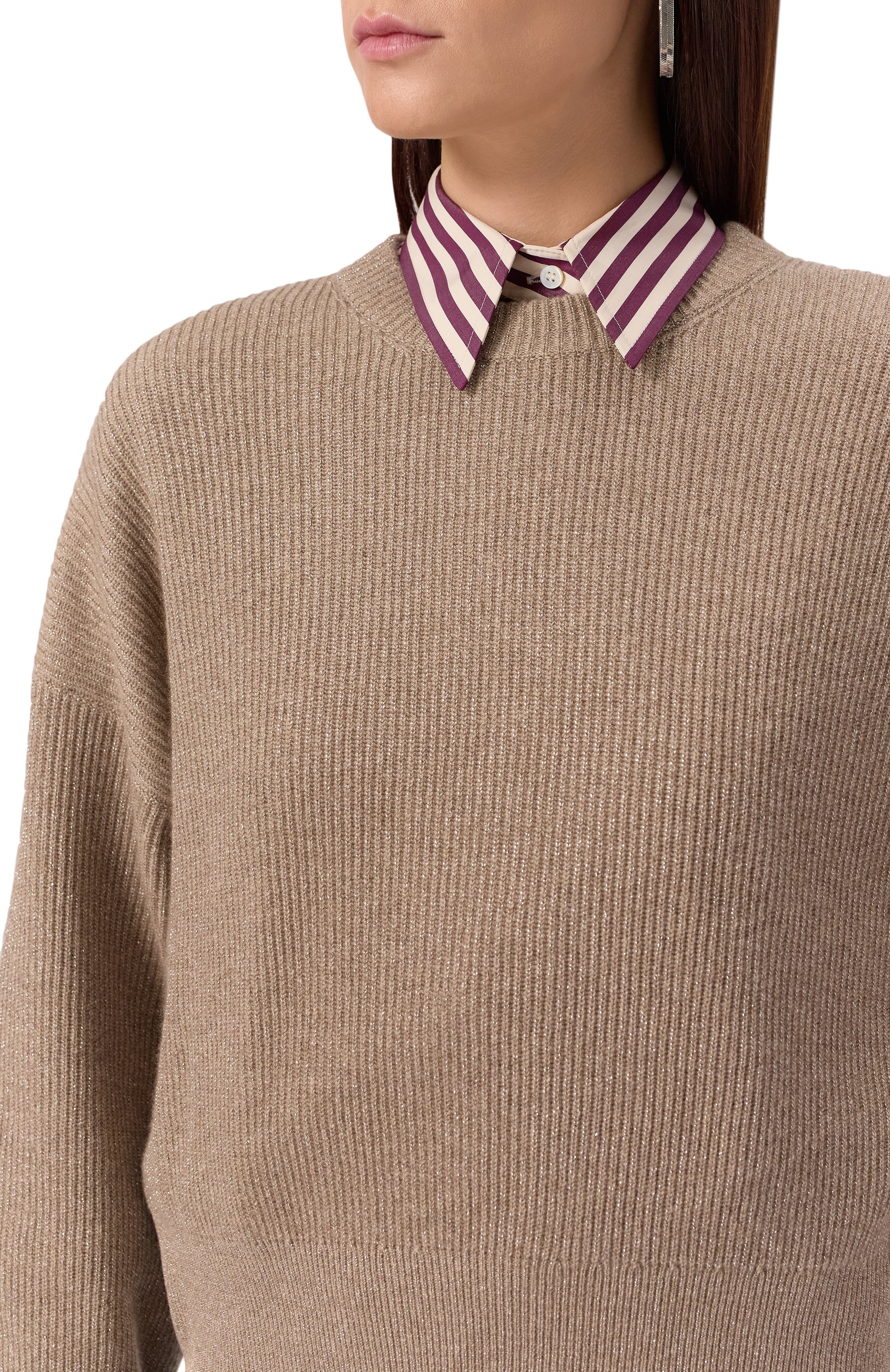 Свитер из кашемира и вискозы BRUNELLO CUCINELLI, арт. M1E224700, фото 5