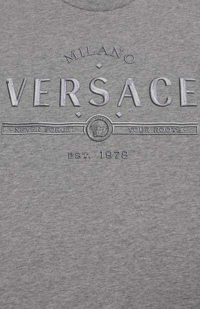 Хлопковая футболка VERSACE, арт. 1018293/1A13085/8A-14A, фото 3