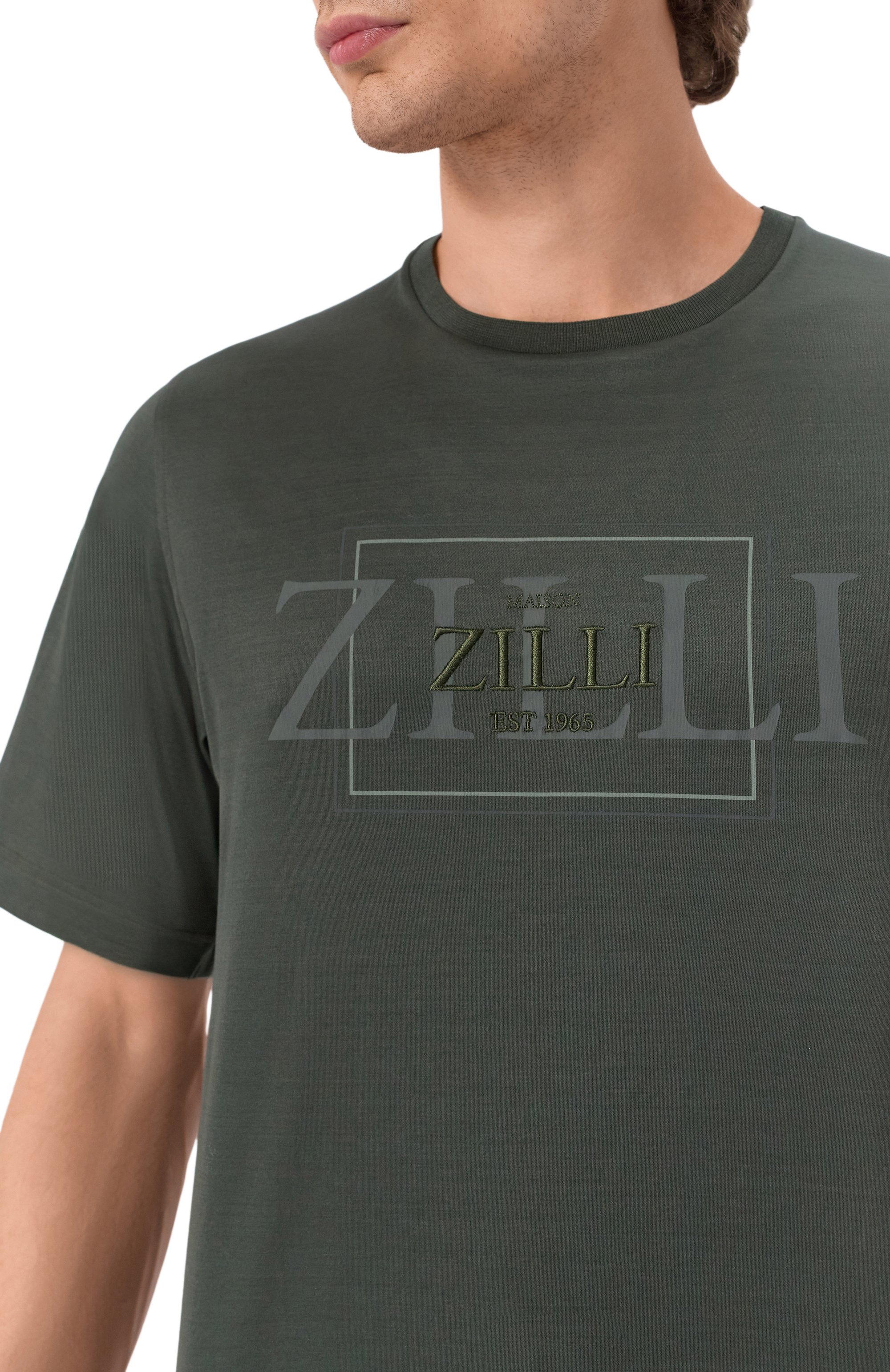 Хлопковая футболка ZILLI, арт. TSR02AM0100VDBZ00, фото 5