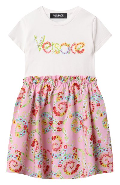 Хлопковое платье VERSACE, арт. 1018539/1A13224