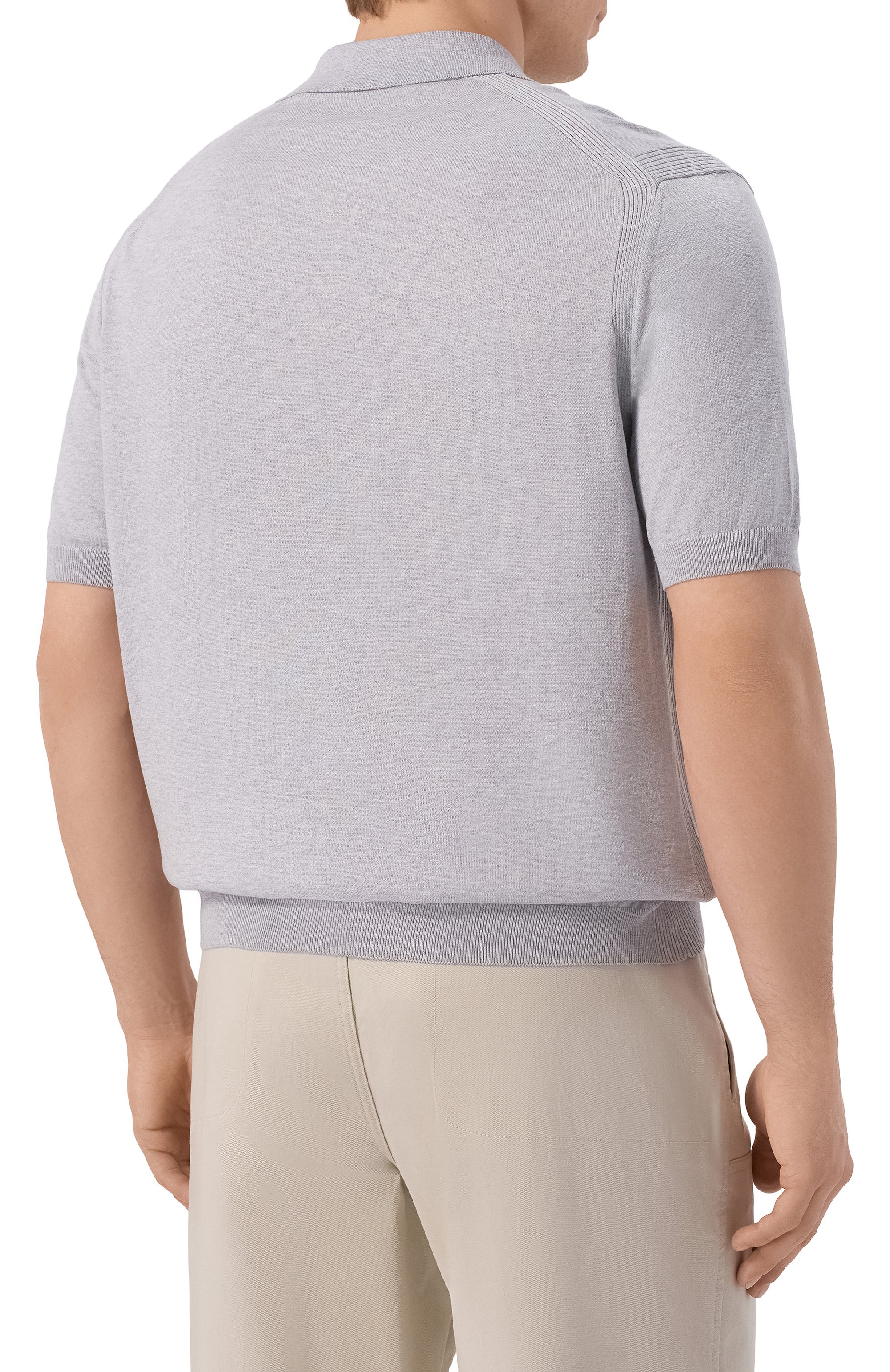 Поло из шелка и хлопка PAUL&SHARK, арт. 26411608, фото 4