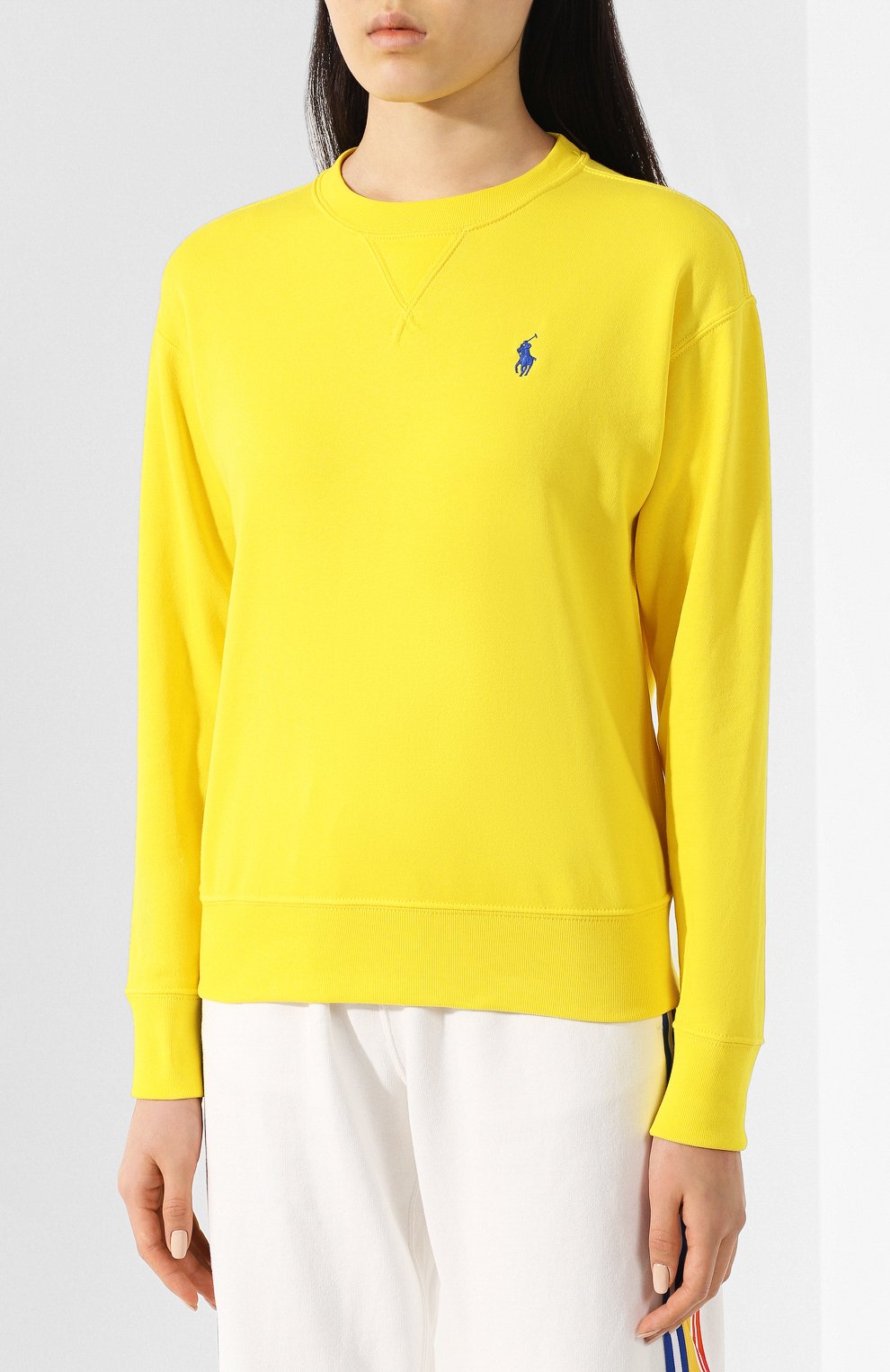 Хлопковый свитшот POLO RALPH LAUREN желтого цвета по цене 15750 руб., арт. 211780304, фото 3 Хлопковый свитшот POLO RALPH LAUREN, арт. 211780304, фото 3