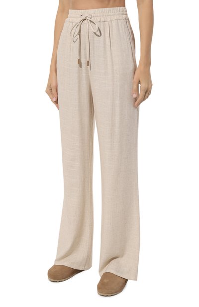 Брюки изо льна и вискозы FREEAGE, арт. WS24.PT107.2070.912, фото 3