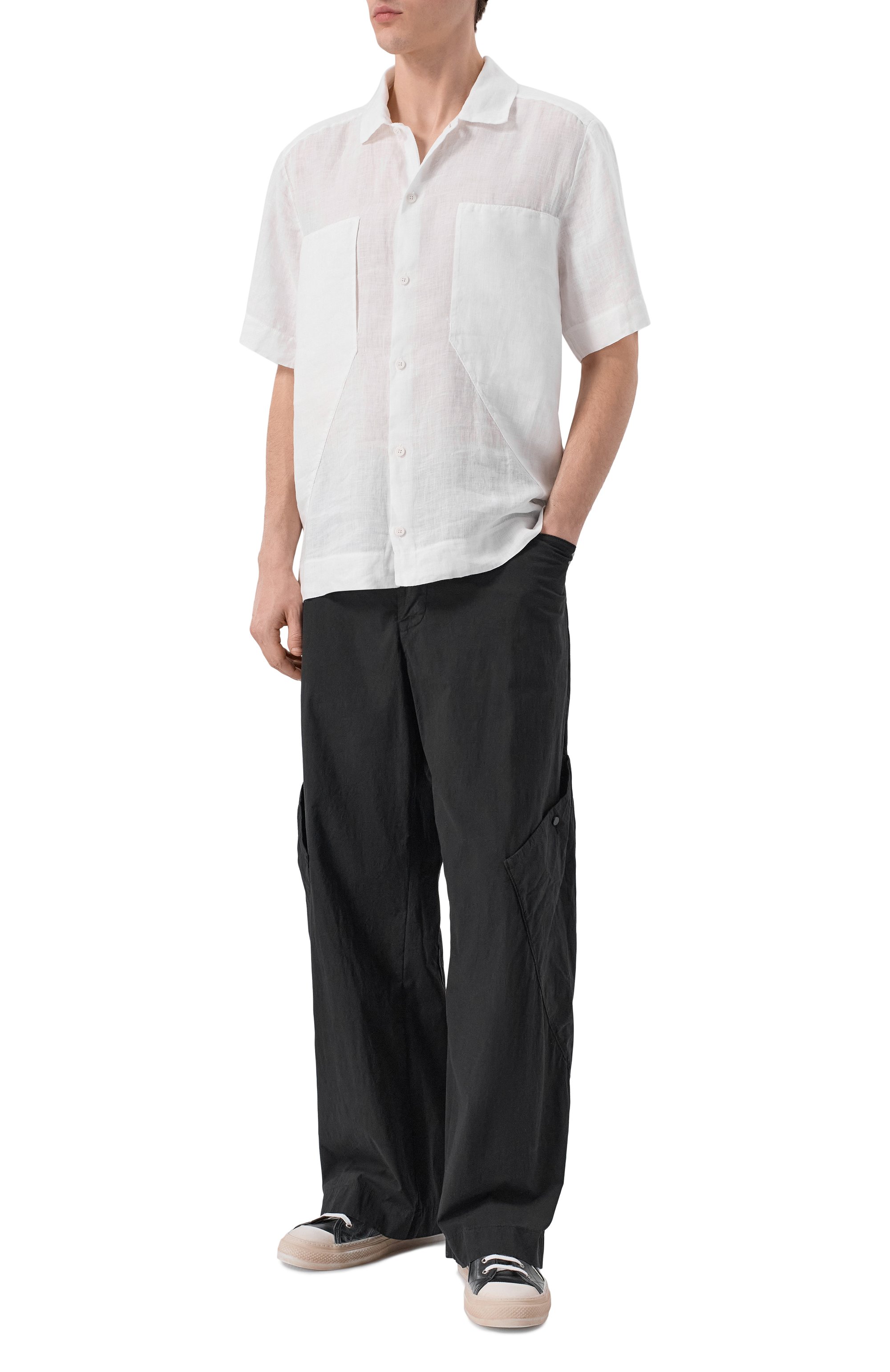 Льняная рубашка TRANSIT, арт. CFUTRCV312, фото 2