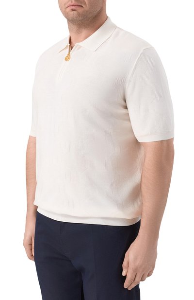 Поло из шелка и хлопка STEFANO RICCI, арт. K818105P31/F26171_002, фото 3