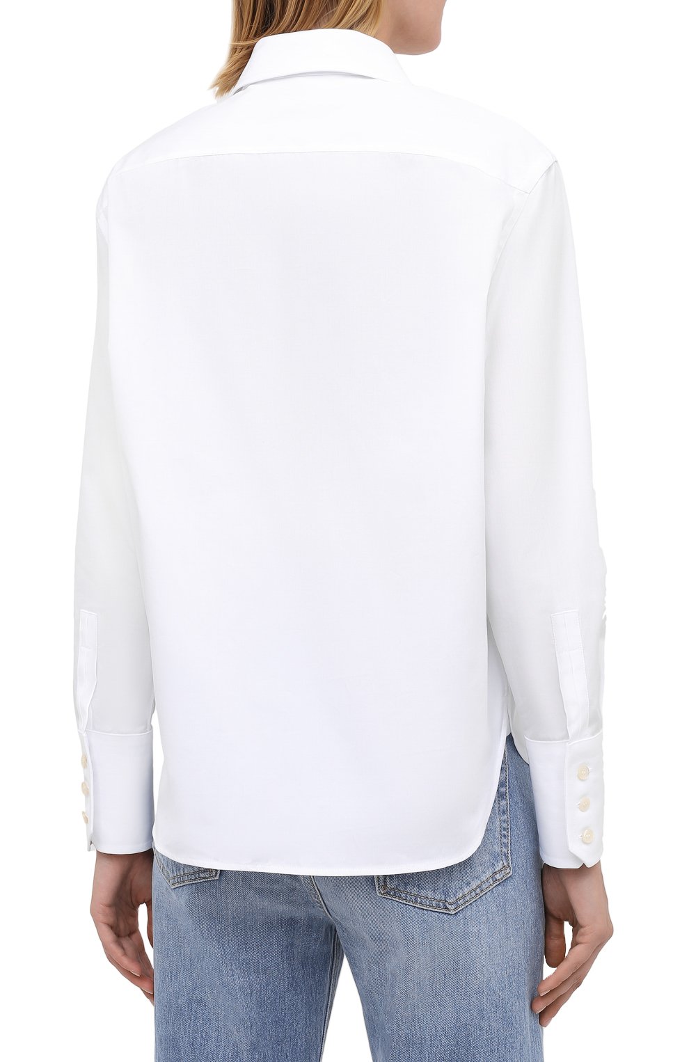 Хлопковая рубашка SAINT LAURENT, арт. 626928/Y227W, фото 4