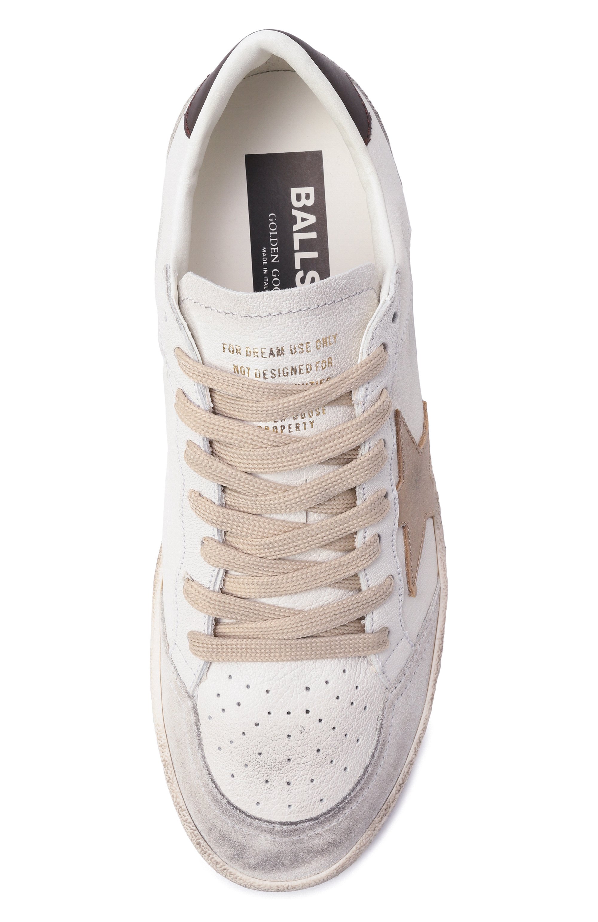 Кожаные кеды ball star GOLDEN GOOSE DELUXE BRAND, арт. GWF00327.F007297, фото 6