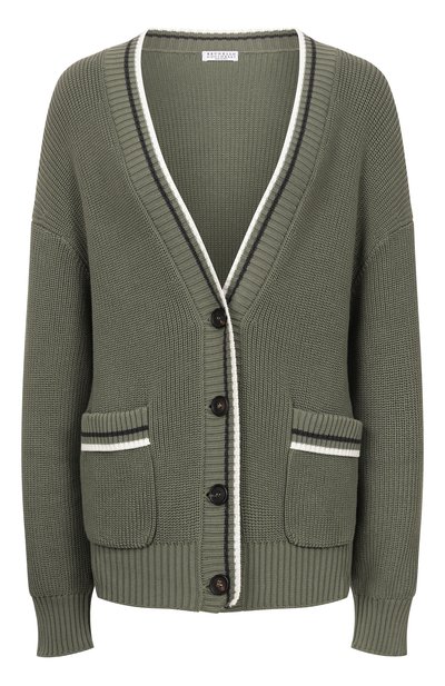 Женский хлопковый кардиган BRUNELLO CUCINELLI, арт. M19756306