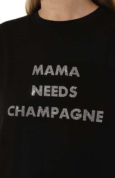 Хлопковая футболка SEVEN LAB черного цвета по цене 8190 руб., арт. CTR1.01.900.258.2501, фото 5 Хлопковая футболка SEVEN LAB, арт. CTR1.01.900.258.2501, фото 5