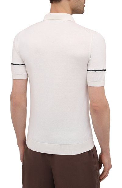 Поло из хлопка и шелка IL BORGO CASHMERE, арт. 56-2071G0, фото 4