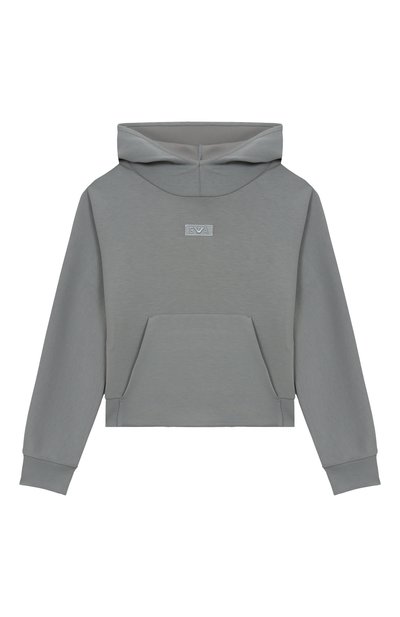 Детский худи EMPORIO ARMANI голубого цвета по цене 0 руб., арт. EG000278/AF16133 | Фото 1 Худи EMPORIO ARMANI, арт. EG000278/AF16133