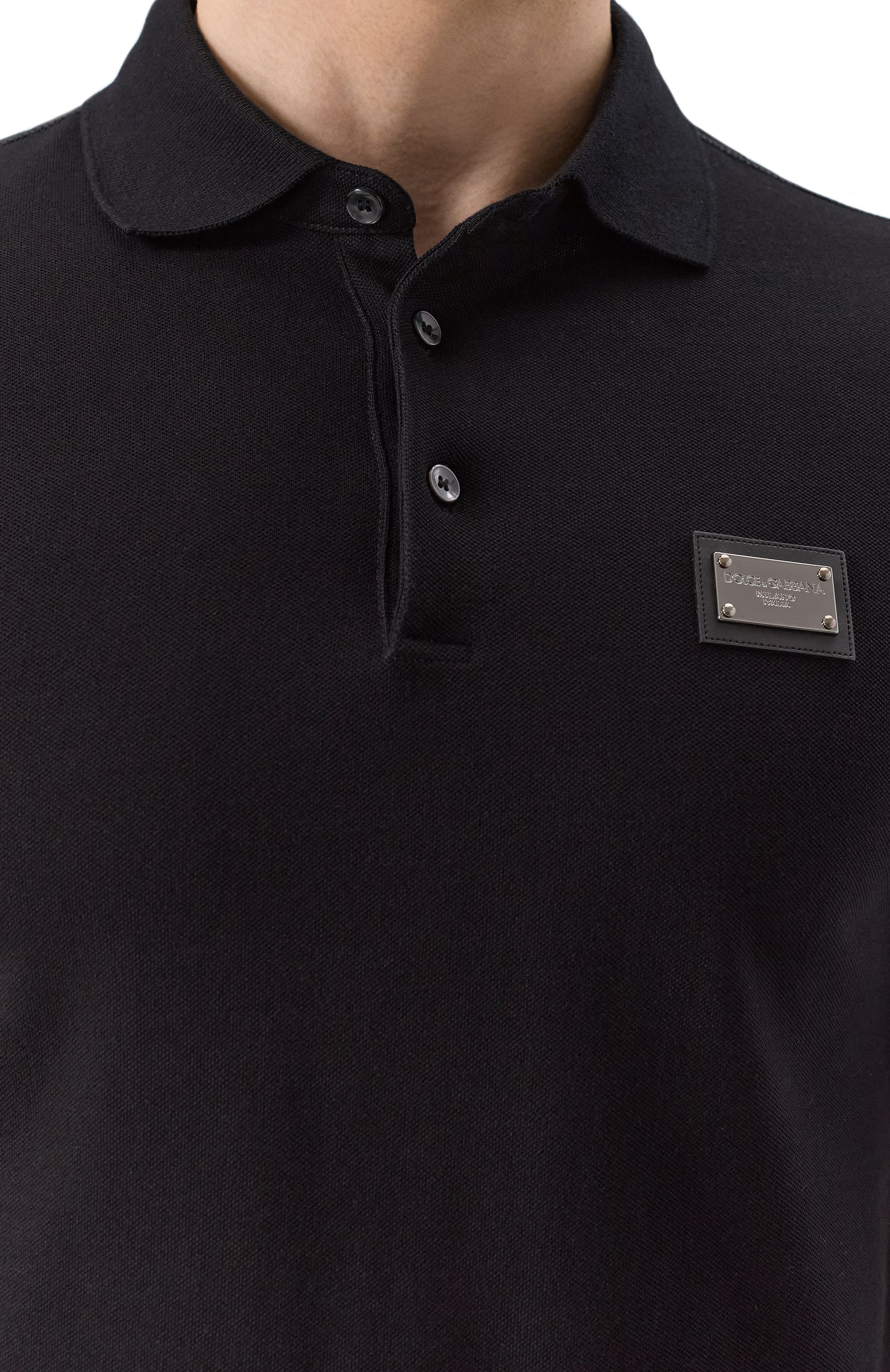 Хлопковое поло DOLCE & GABBANA, арт. G8PL4T/G7F2H, фото 5