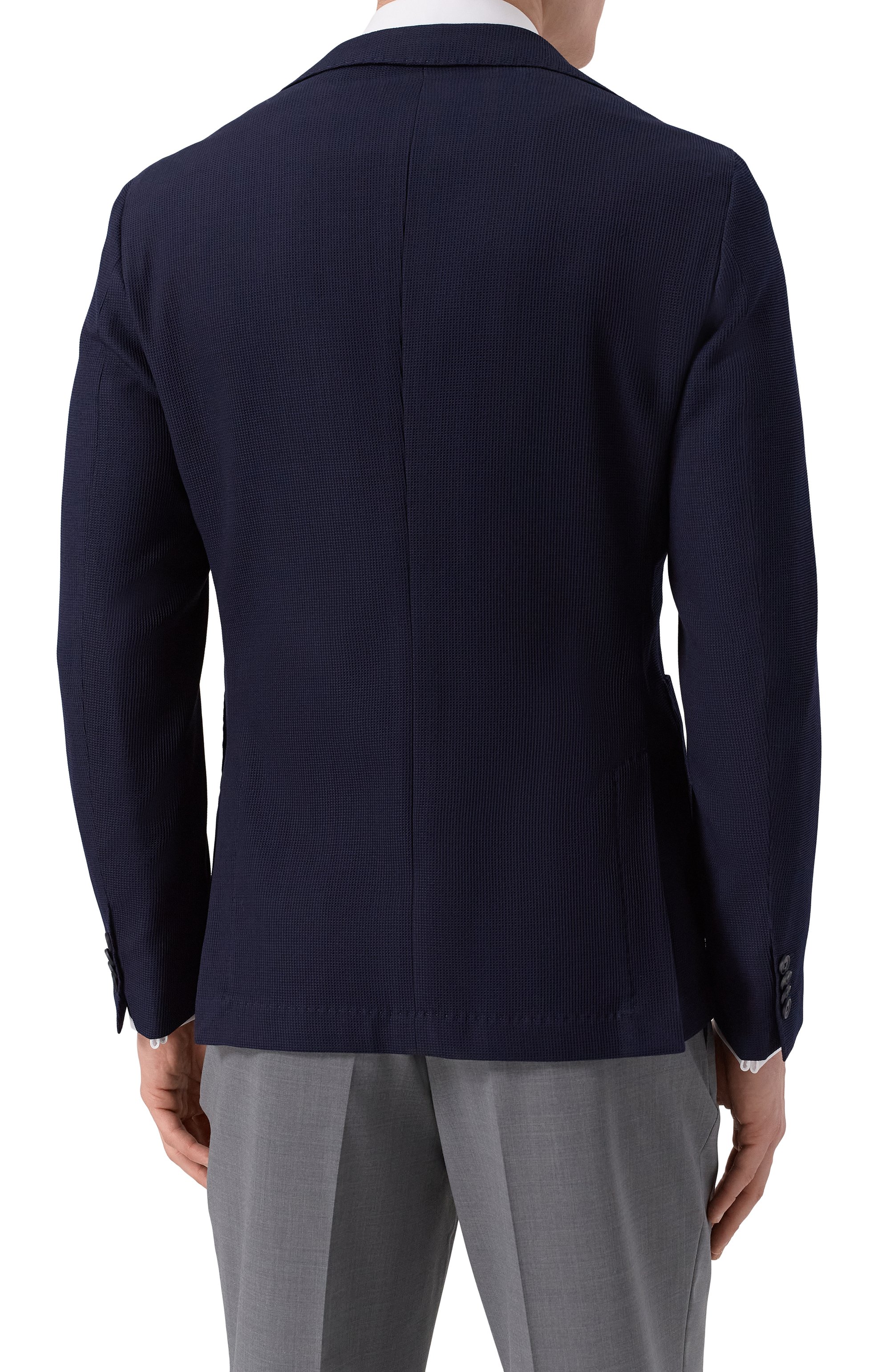 Пиджак из шерсти и хлопка BOSS, арт. 50545828, фото 6