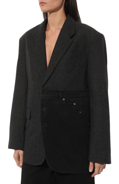 Хлопковый жакет RED SEPTEMBER темно-серого цвета по цене 49000 руб., арт. 924.01.54.02, фото 3 Хлопковый жакет RED SEPTEMBER, арт. 924.01.54.02, фото 3