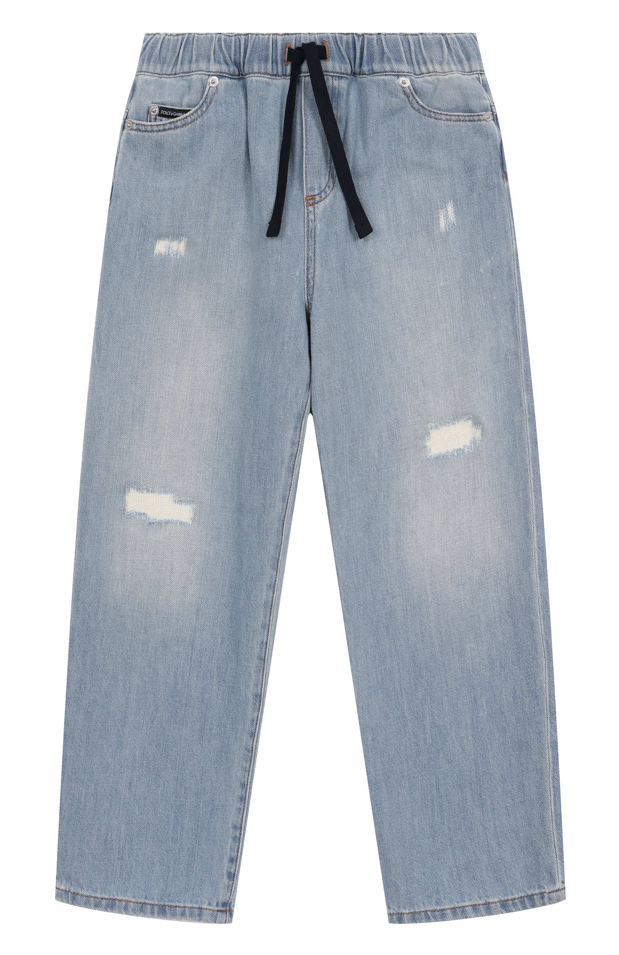 Джинсы DOLCE & GABBANA голубого цвета по цене 45900 руб., арт. L42F79/LDC93/8-14, фото 1 Джинсы DOLCE & GABBANA, арт. L42F79/LDC93/8-14, фото 1