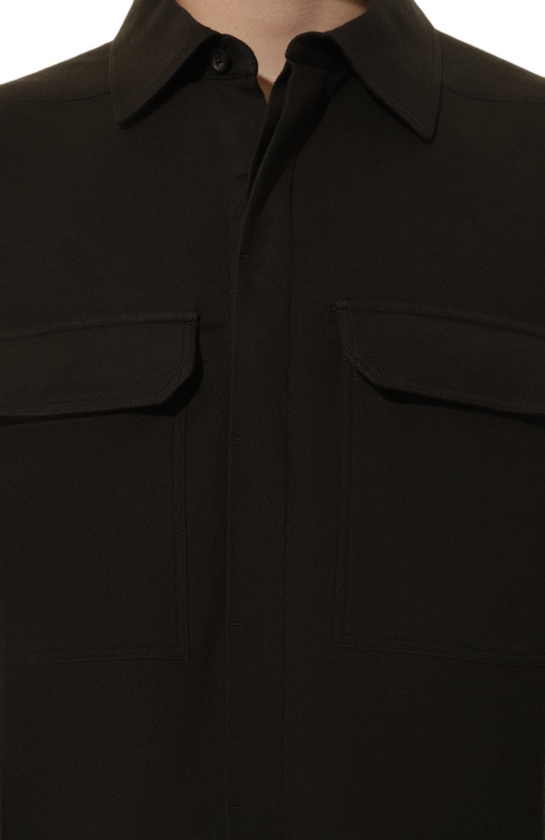 Хлопковая рубашка RICK OWENS, арт. RU02D6291/FL, фото 1