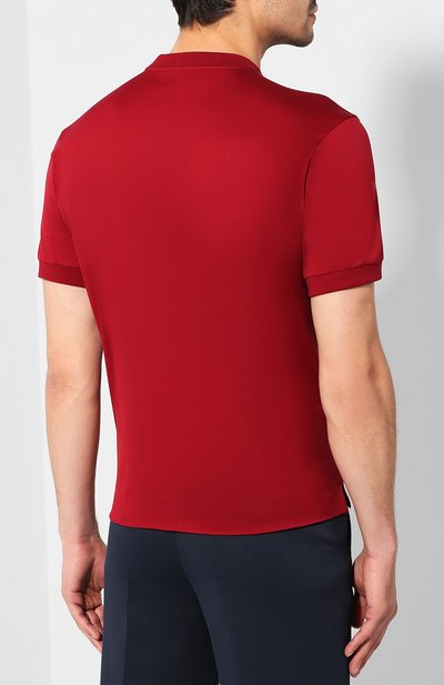 Хлопковая футболка PRADA, арт. UJN558-QYR-F0041, фото 4