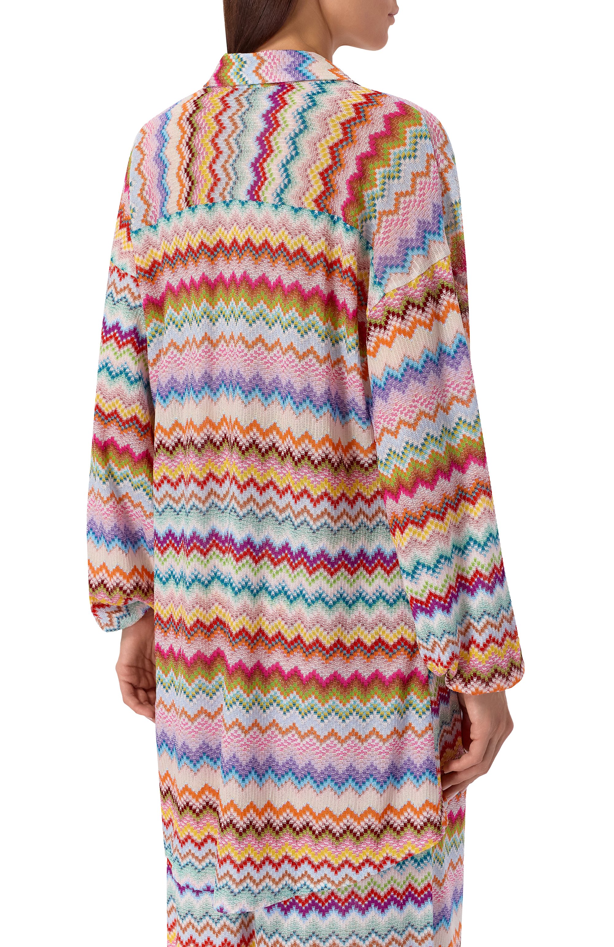 Туника из вискозы MISSONI разноцветного цвета по цене 121500 руб., арт. MC24SK00/BR014F, фото 4 Туника из вискозы MISSONI, арт. MC24SK00/BR014F, фото 4