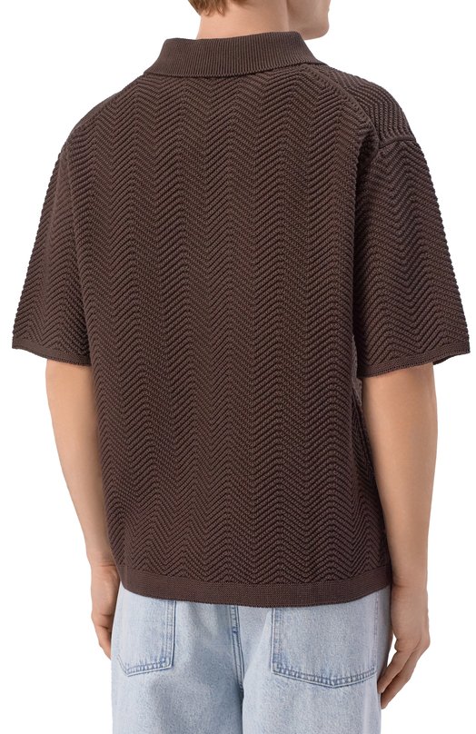 Хлопковый свитер 12 STOREEZ 137202 Коричневый  137202 Фото 4