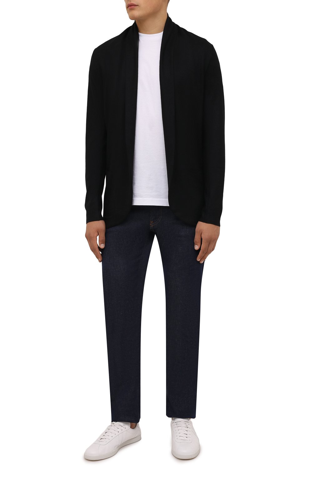 Шерстяной кардиган KAZUYUKI KUMAGAI черного цвета по цене 40900 руб., арт. AJ12-280, фото 2 Шерстяной кардиган KAZUYUKI KUMAGAI, арт. AJ12-280, фото 2