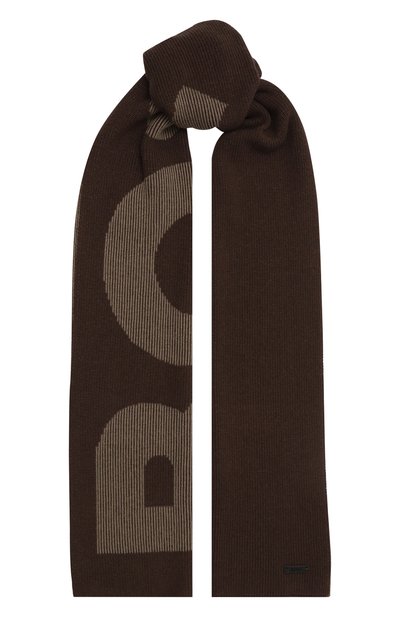 Шарф из хлопка и шерсти BOSS, арт. 50495328, фото 1