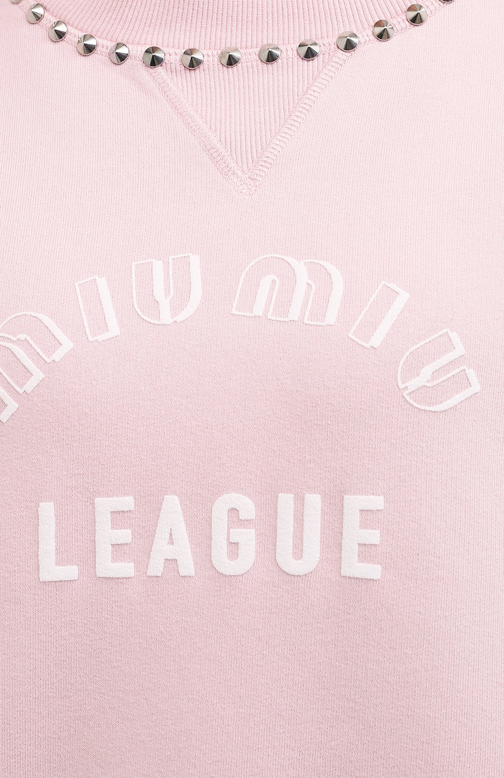 Хлопковый свишот MIU MIU, арт. MJL800-1ZVE-F0384, фото 5