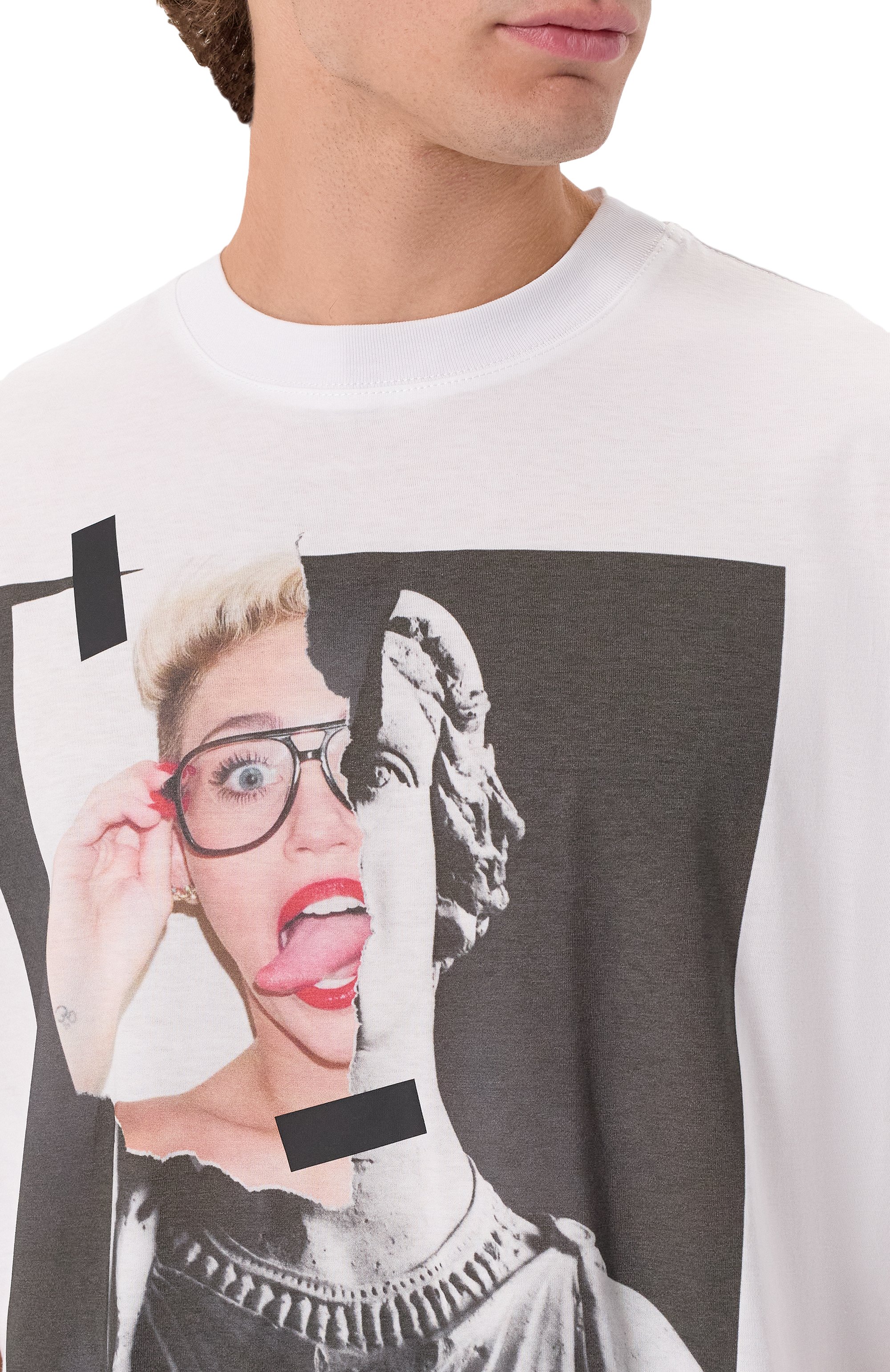 Хлопковая футболка DIEGO VENTURINO белого цвета по цене 21250 руб., арт. DVTS0AFB, фото 5 Хлопковая футболка DIEGO VENTURINO, арт. DVTS0AFB, фото 5