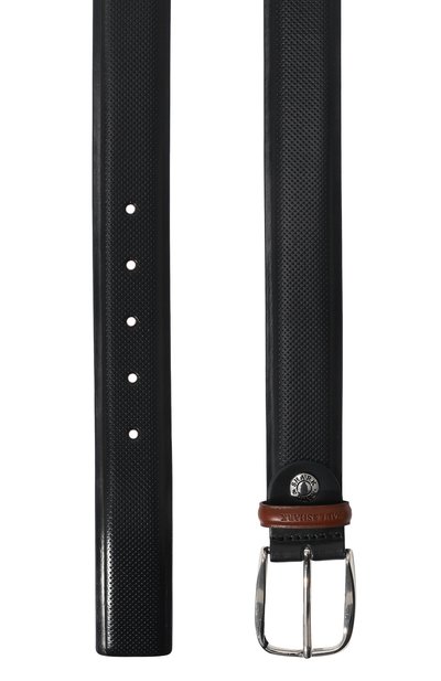 Кожаный ремень PAUL&SHARK темно-синего цвета по цене 22800 руб., арт. 23416035, фото 3 Кожаный ремень PAUL&SHARK, арт. 23416035, фото 3