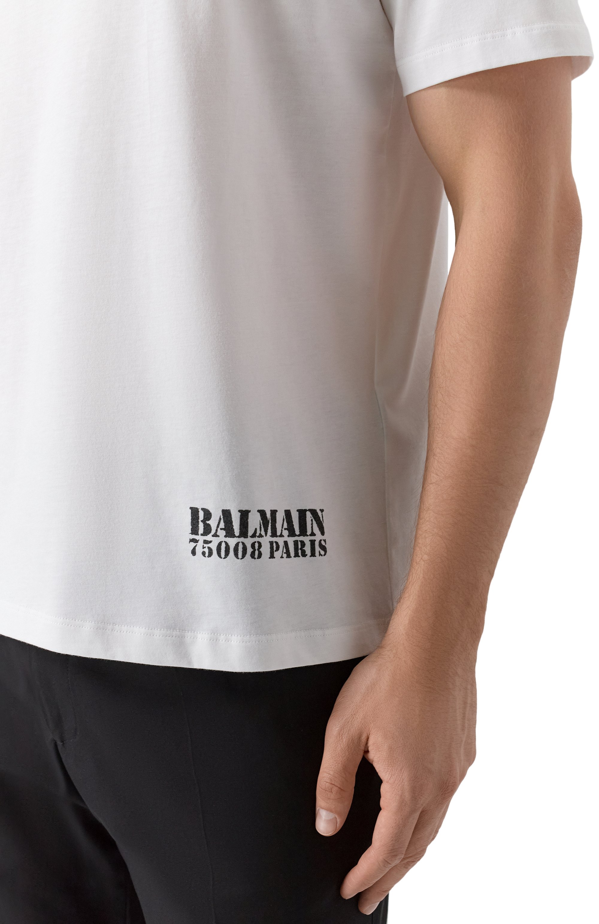 Хлопковая футболка BALMAIN, арт. FH1EG000/BD04, фото 5