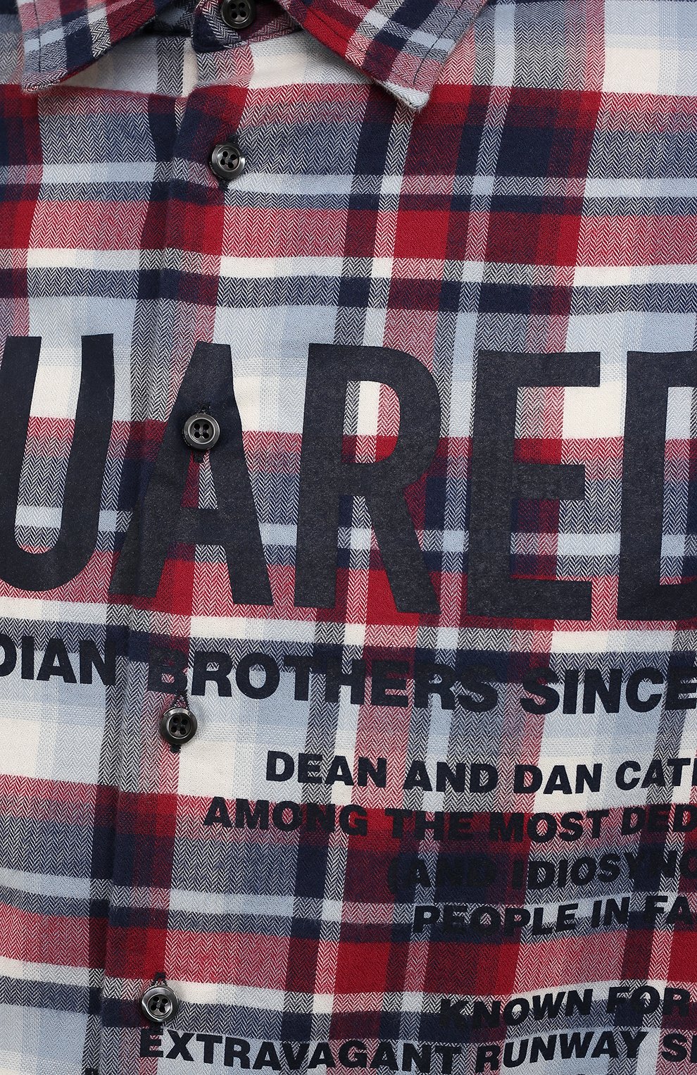 Хлопковая рубашка DSQUARED2 разноцветного цвета по цене 36950 руб., арт. S74DM0535/S53989, фото 5 Хлопковая рубашка DSQUARED2, арт. S74DM0535/S53989, фото 5