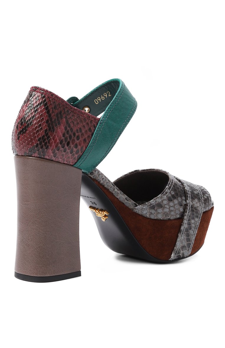 Кожаные босоножки PRADA, арт. 1XP963-3K4W-F0VTG-105, фото 3